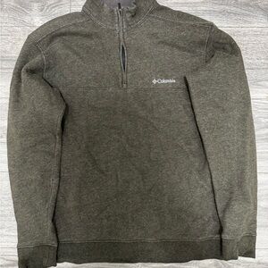Columbia Men's Olive Zip-Up Sweater